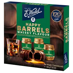 Цукерки E.Wedel Happy Barrels Whisky Flavor 200г.