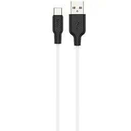 Дата кабель Hoco X21 Plus Silicone Type-C Cable (2m) Чорний/Білий