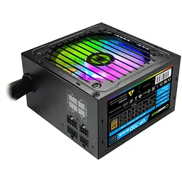 Блок живлення 700 Вт, GameMax VP-700 RGB, Black, напівмодульний, 80+ Bronze, Active PFC, 12 см, 3xMolex / 5xSATA / 2x2+6-pin / 1x4+4-pin / 1x20+4-pin, захист OVP / UVP / OCP / OLP / OPP / SCP (VP-700-M-RGB)