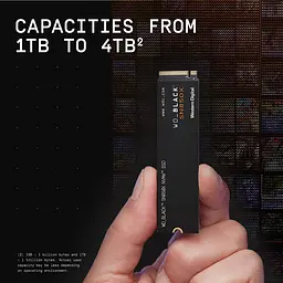 Накопичувач SSD Western Digital m.2 NVMe 2TB WD Black SN850X PCIe Gen4 x4 (WDS200T2X0E-00BCA0) - мініатюра 6