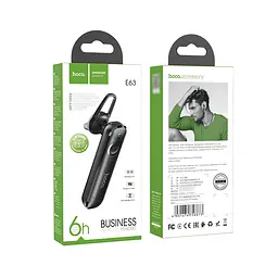 Bluetooth-гарнітура бездротова Hoco E63 чорна - мініатюра 5