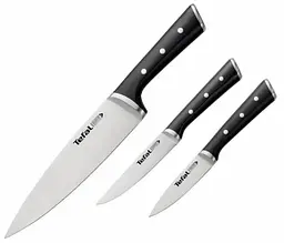 Набір ножів Ice Force, 3шт, нержавіюча сталь, пластик, чорний Tefal kuh0014582 - мініатюра 2
