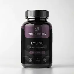 L-лізину гідрохлорид VitalHarmony Lysine, 90 капсул для підтримки імунної системи