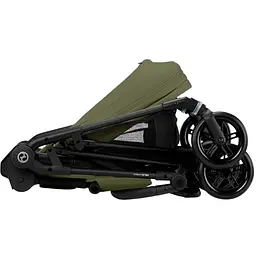 Коляска Cybex Melio Carbon Moss Green з бампером (525000445) - мініатюра 7