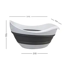 Друшляк складаний MBM My Home KP-75 біло-сірий 3.6 л  (KP-78 WHITE/GRAY) - мініатюра 2