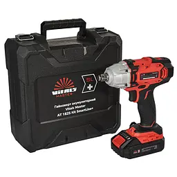 Vitals Гайковерт ударний акумуляторний Master AT 1825 Kit SmartLine+ 18В 1х2А·рік 2800об/хв 250Нм квадрат 1/2" кейс 3.2кг - мініатюра 4
