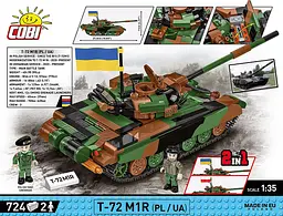 Конструктор COBI український танк ЗСУ T-72M1R (PL/UA) 2624 - мініатюра 6