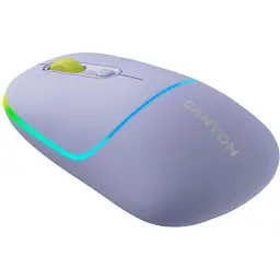 Мишка Canyon MW-22 Dual Band RGB Wireless Mountain Lavender (CNS-CMSW22ML) - мініатюра 5