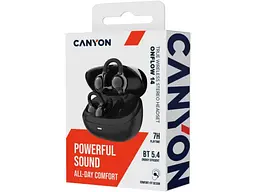Навушники TWS Canyon OWS Ear Clips OnFlow 14 Black (CNS-TWS14B) - мініатюра 12