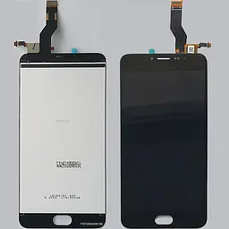 Дисплейний модуль Meizu M3 Note чорний Версія L681h - мініатюра 4