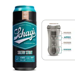 Мастурбатор - банка пива Blush Schag's - Sultry Stout Masturbator - Frosted, самозмащуваний, вакуум - мініатюра 2