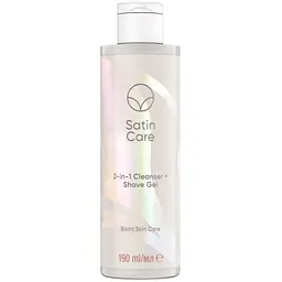 Гель для гоління Satin Care 2-в-1 Очищувальний засіб-гель для гоління для інтимної зони 190 мл (8001090410887)