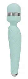 Розкішний вібромасажер PILLOW TALK - Cheeky Teal з кристалом Swarovski, плавне підвищення потужності - мініатюра 2