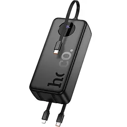 Портативний ЗП Power Bank Hoco J132B Sabio 22.5W+PD20W with 3 cables 30000 mAh Black - мініатюра 2