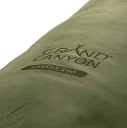 Спальний мішок Grand Canyon Kansas 190 0°C Capulet Olive Left (340019) (DAS302055) - мініатюра 8