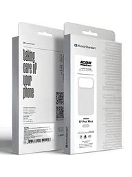 Силиконовый чехол с MagSafe для Apple iPhone 17 Pro Max, ICON2 MagCase, белый, противоударный, панель с мягкой подкладкой, защита всего корпуса, поддержка беспроводной зарядки, совместим с защитными стеклами и пленками, ArmorStandart (ARM86683) - мініатюра 10
