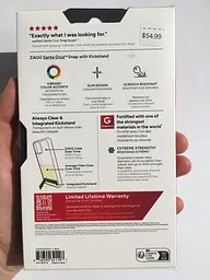 Чохол протиударний з підставкою ZAGG Gear4 Crystal Palace MagSafe для iPhone 16 Прозорий + Black - мініатюра 5