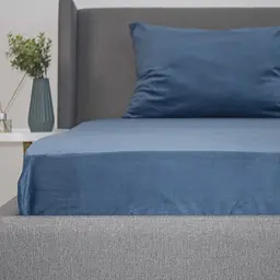 Простирадло ТЕП Velour на резинці 160x200 см темно-синій (2-04756_33919) - мініатюра 6