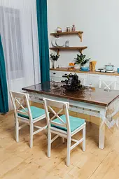 Скатертина силіконова зі срібно-золотою стразовою стрічкою 380х180 см - мініатюра 4