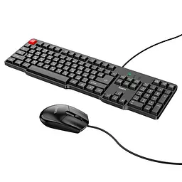 Клавіатура + миша дротова Hoco GM16 Business Чорний