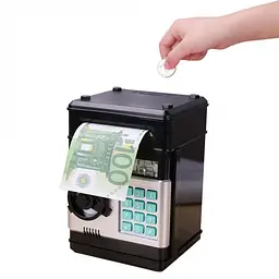 Іграшковий сейф скарбничка Coins & Bills Bank Safe Чорний - мініатюра 4