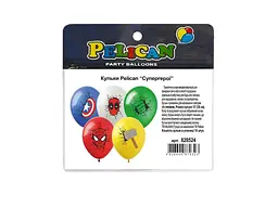 Кульки PELICAN 12 (30 см) Супергерої (10шт/уп) 1-стор.
