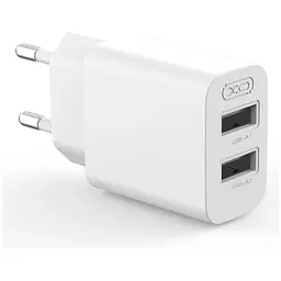 Зарядний пристрій XO L109 12W 2xUSB-A White (L109_White)