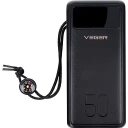 Павербанк Veger Black 50 000 mAh / 22.5 Вт (W5001.black) - мініатюра 2