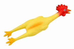 Латексна іграшка для собак Petlux тушка півня, 39 × 9 см