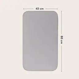 Простирадло Lionelo Bamboo Sheet Off White Grey 80 x 42 см (LO-BAMBOO SHEET OFF WHITE GREY 80x42) 2 шт. - мініатюра 6