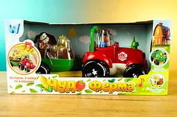 Трактор музичний з тваринами 37586 WToys,озвучено українською, підсвічування фар, віршики, казки, пісні - мініатюра 2