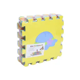 Дитячий килимок Мозаїка "Предмети" Bambi MR 1275, 9 деталей, EVA, 30х30 см