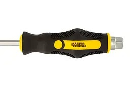 Викрутка ударна шліцева плоска Mastertool SL6 x 100мм HEX 49-6610 - мініатюра 4