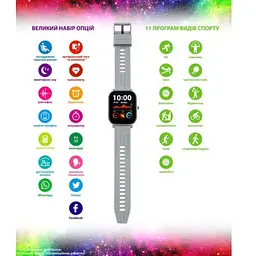 Smart Watch Amico GO FUN Pulseoximeter and Tonometer gray UA - мініатюра 3