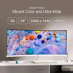 Монітор ASUS VU34WCIP-W (90LM0AIT-B01M71) - мініатюра 4
