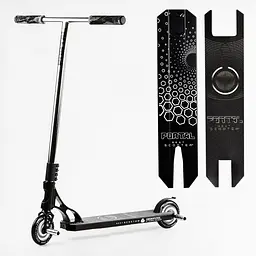 Самокат трюковий Best Scooter 58х89 см Чорно-білий 000231342 - мініатюра 7