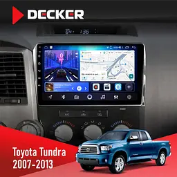 Штатна магнітола Toyota Tundra, Sequoia 2007-2012 Decker D10-006 4x64, 4G Decker (НФ-00009552)