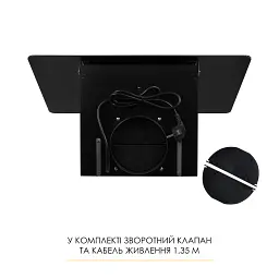 Витяжка декоративна похила Weilor Aura Wds 63 Black - мініатюра 10