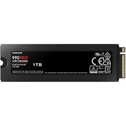 Накопичувач SSD M.2 2280 1TB 990 PRO with Heatsink Samsung (MZ-V9P1T0CW) - мініатюра 2