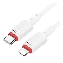 Кабель синхронізації Borofone BX110 Premium PD27W Type-C to Lightning 1м White (37237_3611049) - мініатюра 3