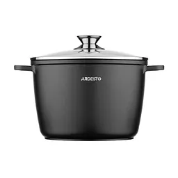 Каструля з кришкою глибока Ardesto Gemini Lazio AR1962CA 6.2 л 24 см чорна - мініатюра 3