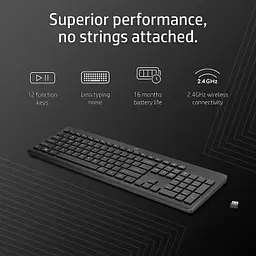 Клавіатура HP 230 Wireless UA Black (3L1E7AA) - мініатюра 5