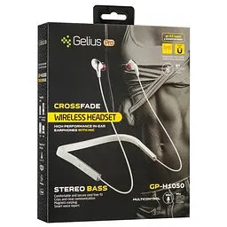 Навушники Stereo Bluetooth Headset Gelius Pro Crossfade GP H-1050 Black/Grey - мініатюра 7