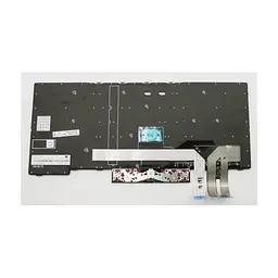 Клавіатура ноутбука Lenovo ThinkPad E480/L480 чорна з чорною, трек (A46073) - мініатюра 2