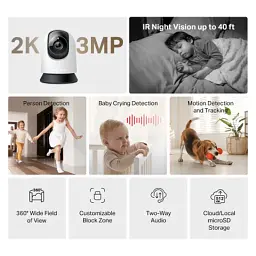 Камера відеоспостереження Mercusys IP-Камера MERCUSYS MC210 3MP N300 microSD motion detection (MC210) - мініатюра 3