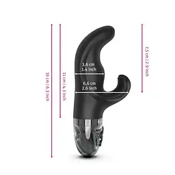Вібратор-кролик із електростимуляцією Mystim Hop Hop Bob Black Edition Mystim SO8142 99465 - мініатюра 8