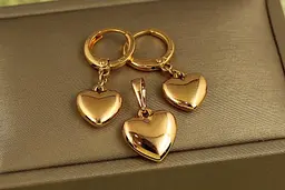 Набір Xuping Jewelry серце золотистий