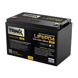 Акумуляторна батарея літій-залізо-фосфатна 12.8В 100А*год Trinix TLFP-12100 Ultra LiFePO4 з Bluetooth (Black) (44-00085)