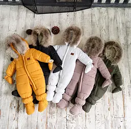 Дитячий зимовий термокомбінезон "Северленд" зріст 80 см Kid's Fantasy Чорний - мініатюра 3