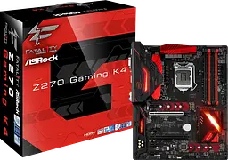 Материнская плата ASRock Fatal1ty Z270 Gaming K4 LGA 1151v1 (Fatal1ty Z270 Gaming K4) Б/У - миниатюра 2